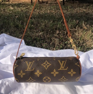 AUTHENTIC Louis Vuitton Papillon Mini Pochette Bag Monogram