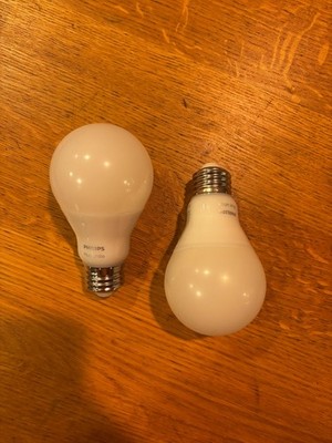 Philips Hue White A19 Equivalent LED Bulb Starter Kit (2 Bulbs) - 840 Lumen