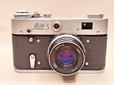 FED-3 USSR Soviet 35mm Vintage Camera Lens Industar-61 2.8/52
