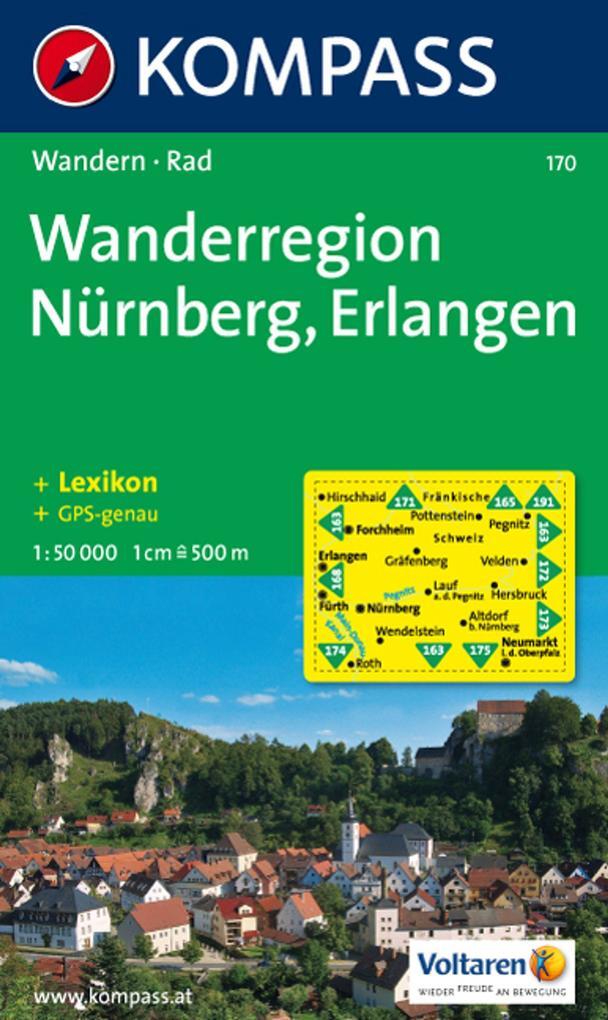 Wanderregion Nürnberg Erlangen 1 : 50 000 | 2011 | Deutsch
