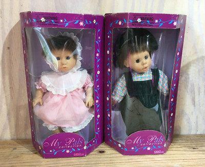Vintage Gigo Toys My Pals Collection 13'' Dolls Boy Girl Lot of 2 New