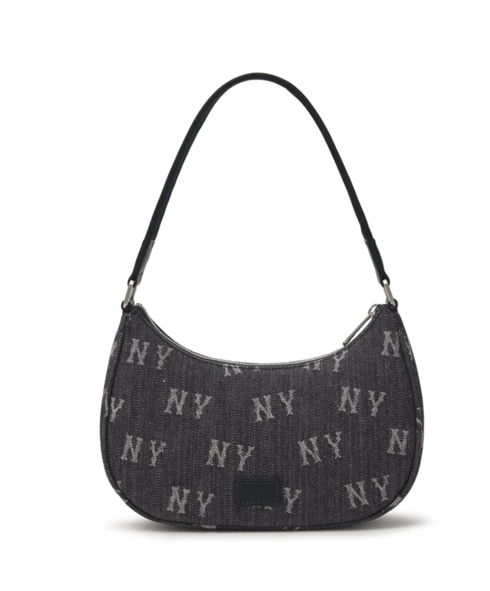MLB korea■新作*CLASSIC MONOGRAM DENIM VINTAGE HOBO BAG MLB KOREA Classic Monogram Denim Vintage Hobo Bag New York