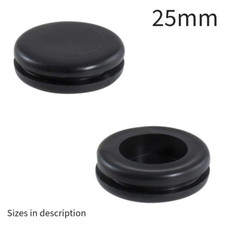 Black Rubber Blanking Closed Grommets Blind Plug Bung 20mm 25mm