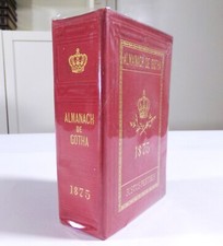ALMANACH DE GOTHA, ANNUAIRE DIPLOMATIQUE ET STATISTIQUE 1875