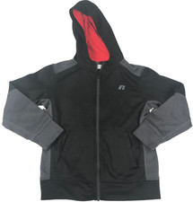 Russell Athletic Performance Full-Zip Hoodie Black Youth Size: S 