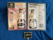(2) Sylvania Super Saver CFL Lightbulb 60W Replacement Dimmable LB019