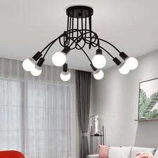 6 Lights Vintage Ceiling Lighting for Living Room, Bedroom, Dining Room Kitchen 