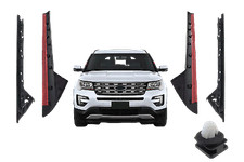 11-19 Ford Explorer Windshield Outer&Inner Molding Right&Left Side With Clips