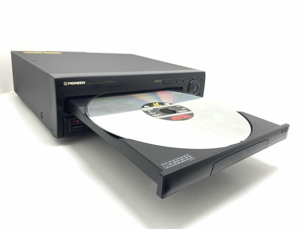 PIONEER CLD D515 CD LD Laser Disc Player 2 SIDEs Vintage PAL NTSC