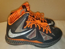 Nike Lebron X 10 BHM Black History Month Orange 583109-001 Men Size 12