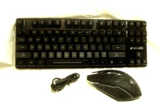 Ziyou Lang Wireless Gaming Keyboard Mouse Combo (Black)