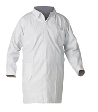 KleenGuard A40 Liquid and Particle Protection Lab Coats, 2XL White (30 per Case)