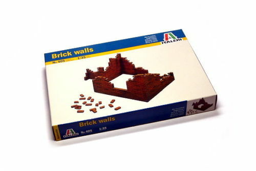 ITALERI 405 Military Model 1/35 Accessories Bricks Walls Scale Hobby.