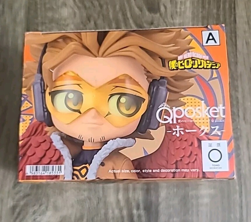 Official 6" HAWKS- My Hero Academia Q Posket Figure Banpresto (Keigo Takami)