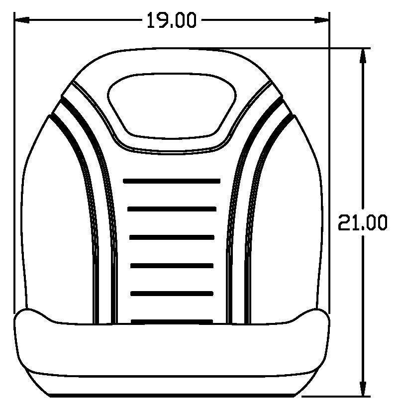 John Deere Yellow Mower Seat W/Bracket For X300 & X500 Series Fits X304 X324 ETC