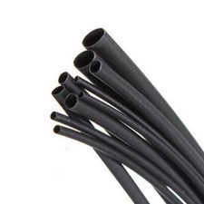 Black Heat Shrink Electrical Tubing Wrap Sleeving Car Cable 2:1 Ratio Heatshrink
