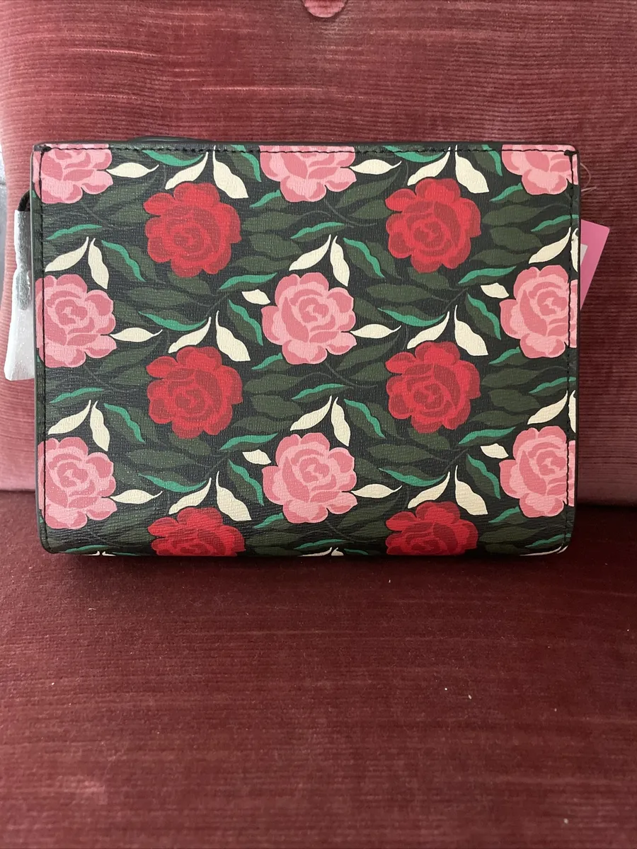 kate spade new york morgan rose garden print wristlet card case