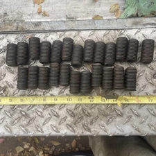 25 pcs: 1-8  X 2 Cup Point Allen Socket Set Screw Knurled (double Hex)