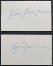 10724 Unbekannt Schauspieler International ??? 2 Autogramme