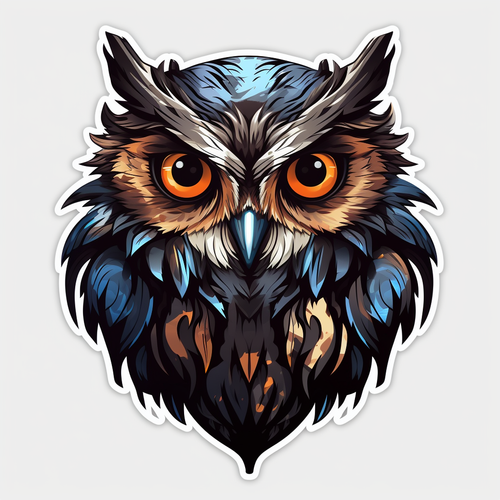 10 Stück Autoaufkleber Schnee-Eulen - 8x12cm Vinyl Aufkleber Für Auto & Werkzeugkasten