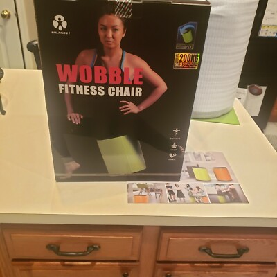 #ad Balance 1#x27;s WOBBLE Fitness Stool Chair: Posture Focus Yoga Training Roller $54.32