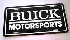 Buick Motorsports License Plate Car Tag 1965 1966 1967 1968 1969 1970 1971 1972