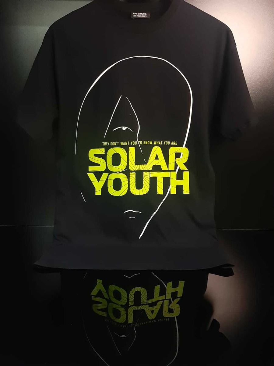 RAF SIMONS SOLAR YOUTH LOGO T SHIRT-BLACK. | eBay