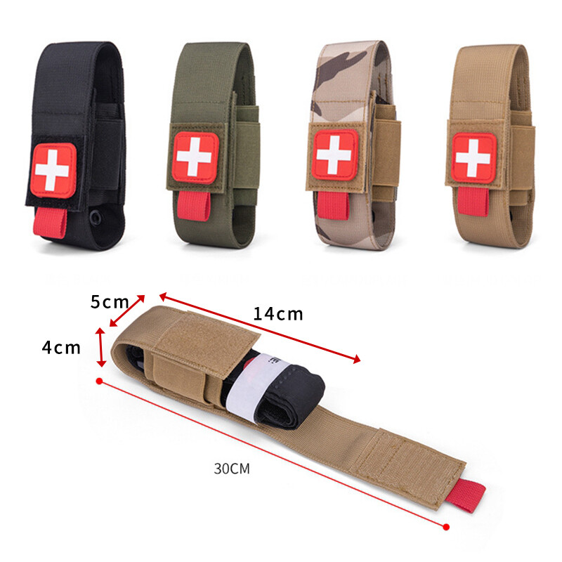 1000D Tactical Tourniquet Holder Molle Trauma Medical Scissors TQ Case
