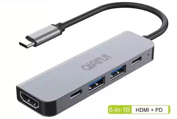 USB C Laptop 5 in 1 Docking Station Dual Monitor HDMI for Dell/HP/Lenovo Laptop - Image 3 of 4
