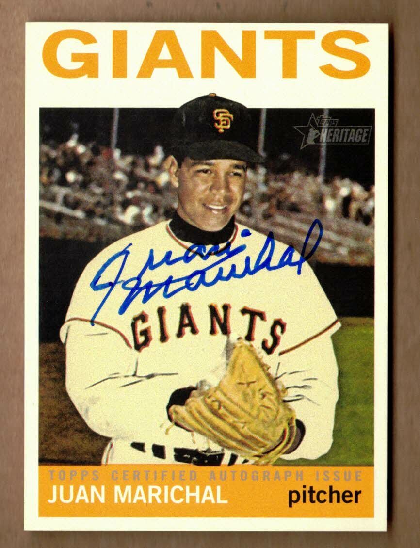 2013 TOPPS HERITAGE REAL ONE AUTOGRAPHS #JM JUAN MARICHAL