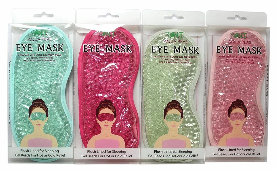NATURE THERAPY NT Aqua Peas Eye Mask Hot or Cold Perfect for dry & puffy eyes headaches or sinu