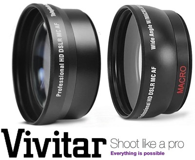 2-PC KIT PRO HD WIDE ANGLE & TELEPHOTO LENS FOR CANON POWERSHOT G1 X