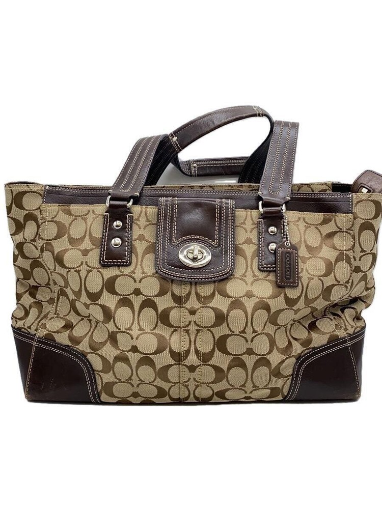 COACH F13974 Tote Bag Cashmere Brown Total Pattern Used