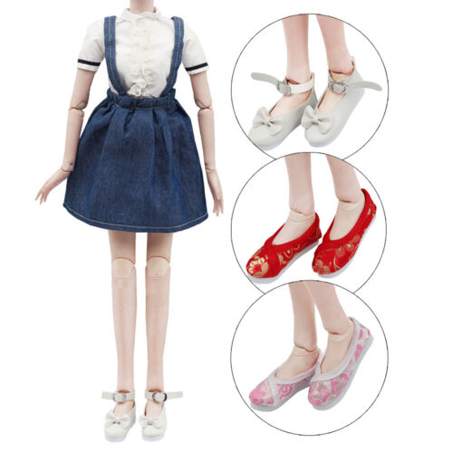 1 Pair 7.8cm Bjd Doll Shoes Realistic Dress Up 60cm Ball Jointed Girl Doll Cloth - Picture 1 of 12