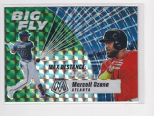 2021 Panini Mosaic Baseball Marcell Ozuna BIG FLY Insert Green Prizm Braves #BF3