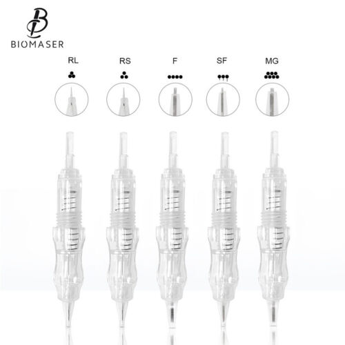Biomaser 10Pcs Tattoo Cartridge Needle for Permanent Makeup Machine Pen Needles - Picture 1 of 35
