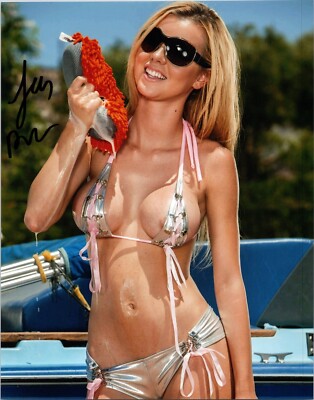 Jessie Rogers Topless Adult Model Autographed Signed 8x10 Photo COA