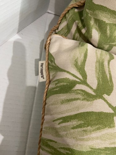Pier 1 Imports Outdoor Embroidered Floral Pillow 17" x 17" Set of 2 - Picture 4 of 5