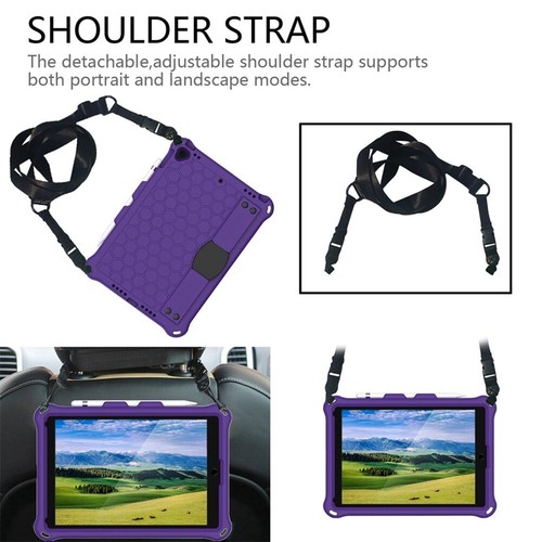 Rubber Stand Case Cover With Strap For iPad Mini Air Pro 1 2 3 4 5/6/7/8/9th Gen - Picture 63 of 84