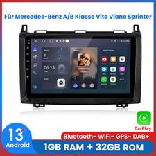 DAB+ Android 13 Autoradio Für Mercedes W169 W639 Vito Viano W906 Sprinter GPS BT DAB+ Android 13 Autoradio Für Mercedes W169 W639 Vito Viano W906 Sprinter GPS BT