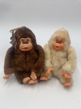 VTG Russ Baby Gonga Gorilla Plush Christmas Lot of 2 Stuffed Animal Toy 10L