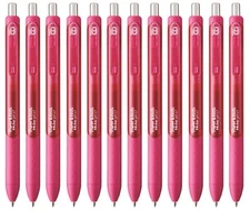 PaperMate InkJoy 0.7mm Retractable Gel Pen 12 Pieces Pink Ink 1953513 New