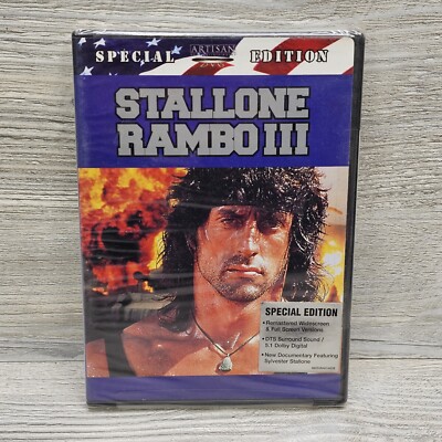 Rambo III 3 DVD Special Edition Stallone Movie New Factory Sealed Widescreen 