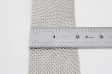 2" Light Gray Silver Polyester Webbing Per Yard MIN 10 YARD ORDER .05" Thick