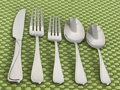 Oneida SOAR Stainless Glossy Swirl Outline Round Tip NEW Flatware CHOICE A28N
