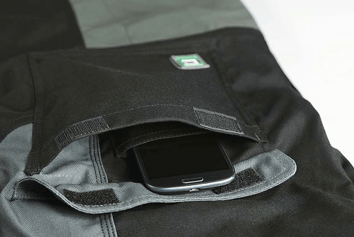 Restposten Elysee Canvas Arbeitshose Bundhose Montage schwarz grau grün weiß - Bild 2 von 13