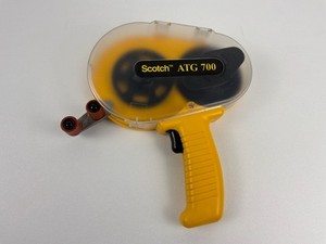 Scotch ATG 700 Tape Dispenser Adhesive Applicator Yellow Handheld 3M Crafting
