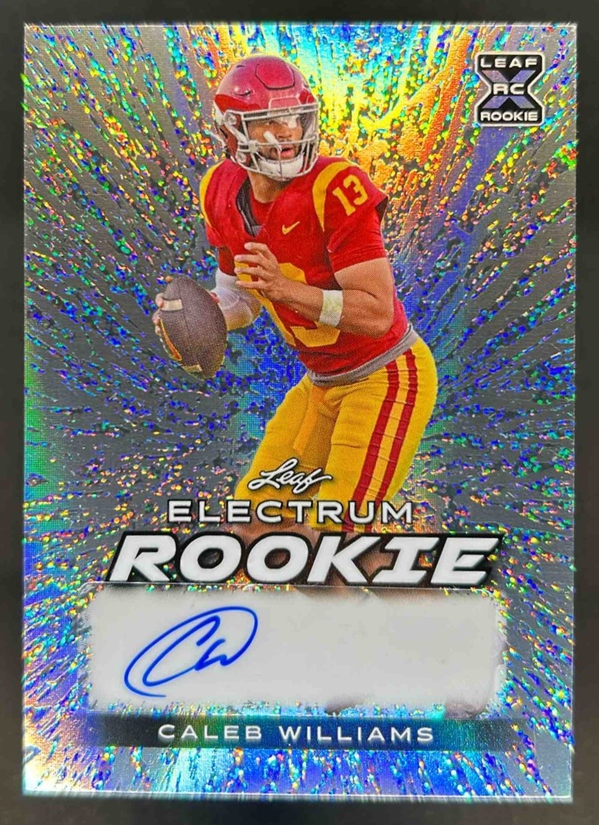 Caleb Williams Leaf Electrum Rookie Autographs #RACW1 Silver Board Crystal Sparkle 1/1