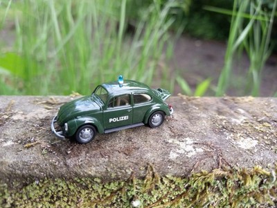 AMW VW Käfer Polizei in OVP 0011.1 in OVP 1:87 Sammlermodell H0
