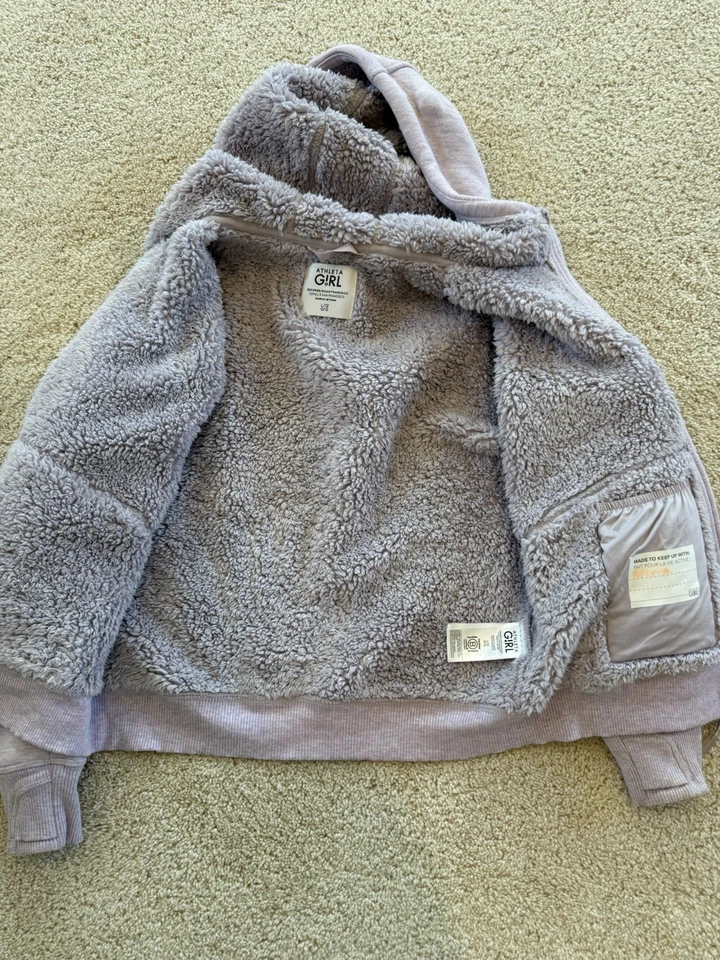 Chaquetas de niña Athleta, juego de 3 reversibles. Púrpura y marfil. Talla 12 Foto 4 de 4